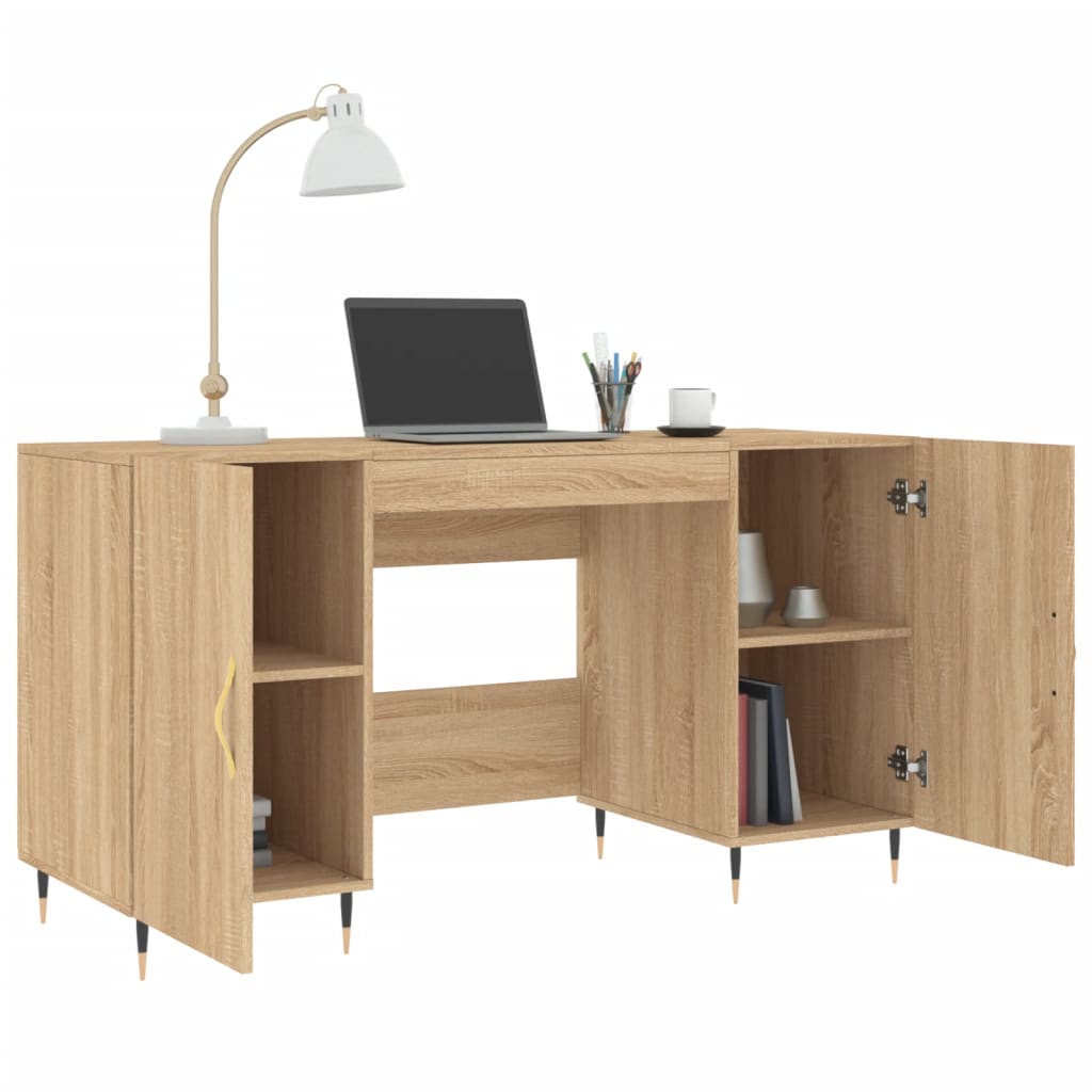 Desk Sonoma Oak 140x50x75 cm Engineered Wood